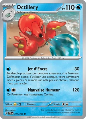 carte pokemon octillery 017/86