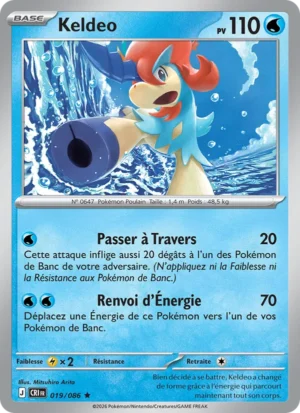 carte pokemon keldeo 019/86