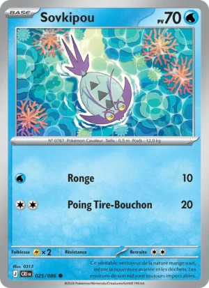 carte pokemon sovkipou 025/86
