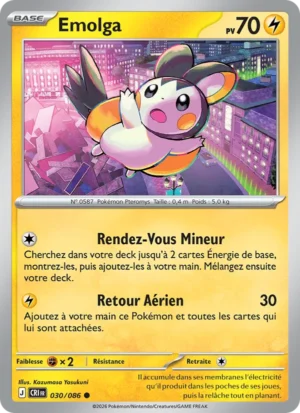 carte pokemon emolga 030/86