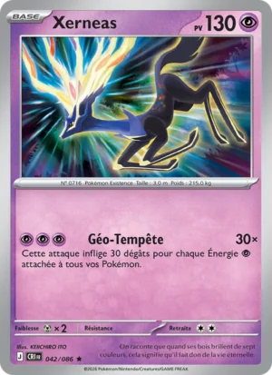 carte pokemon xerneas 042/86