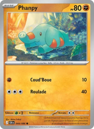carte pokemon phanpy 044/86