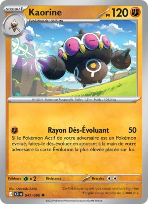 carte pokemon kaorine 047/86