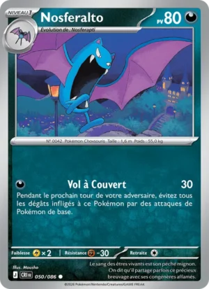 carte pokemon nosferalto 050/86