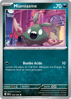 carte pokemon miamiasme 056/86