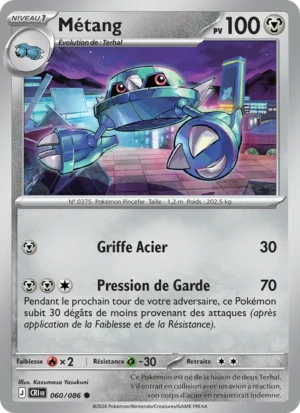 carte pokemon métang 060/86