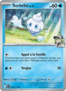 carte pokemon sorbébé de n 049/217
