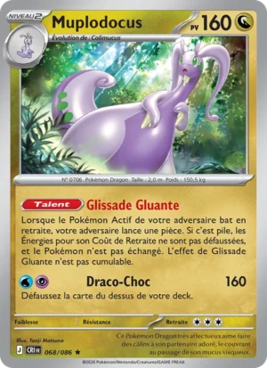 carte pokemon muplodocus 068/86