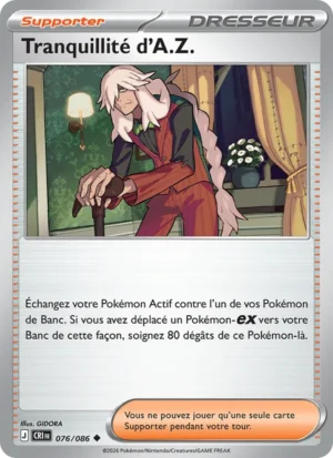 carte pokemon tranquillité d'a.z. 076/86