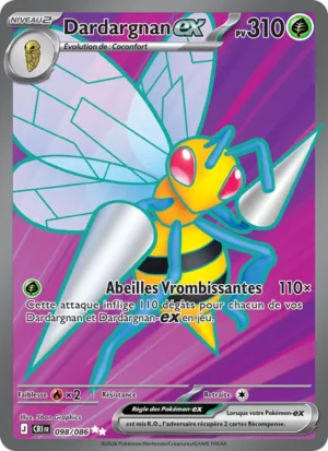 carte pokemon dardargnan-ex 098/86