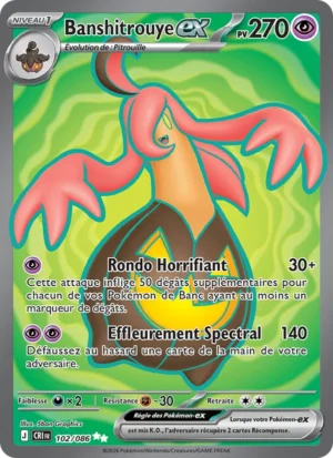 carte pokemon banshitrouye-ex 102/86