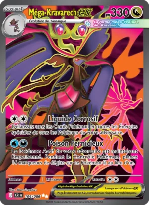 carte pokemon méga-kravarech-ex 104/86