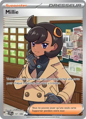 carte pokemon millie 107/86
