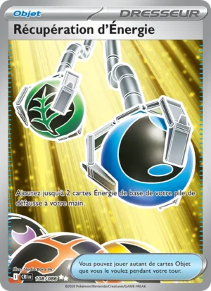 carte pokemon récupération d'énergie 108/86