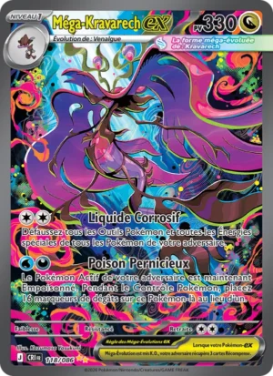carte pokemon méga-kravarech-ex 118/86