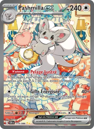 carte pokemon pashmilla-ex 119/86
