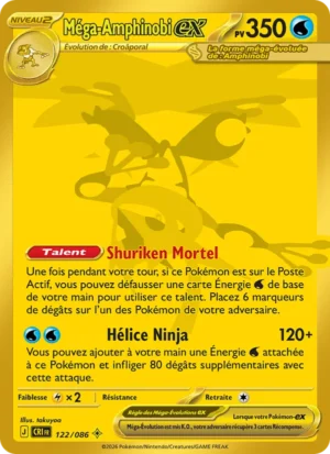 carte pokemon méga-amphinobi-ex 122/86
