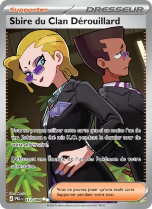 carte pokemon sbire du clan dérouillard 112/84