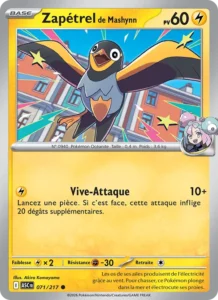 carte pokemon zapétrel de mashynn 071/217