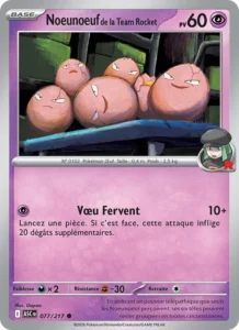carte pokemon noeunoeuf de la team rocket 077/217