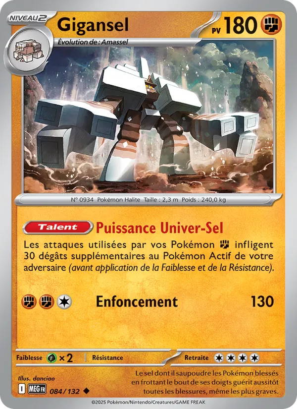 Carte Pokémon Gigansel 084/132 – Méga-Évolution