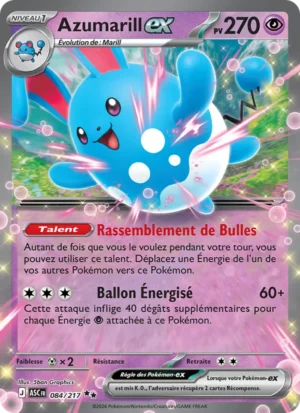 carte pokemon azumarill-ex 084/217