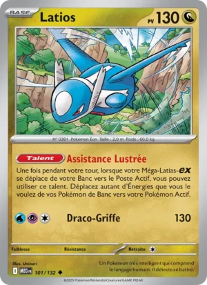 Carte Pokémon Latios 101/132 – Méga-Évolution