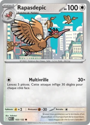 Carte Pokémon Rapasdepic 103/132 – Méga-Évolution