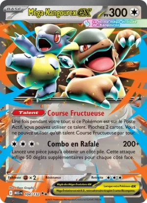 Carte Pokémon Méga-Kangourex-ex 104/132 – Méga-Évolution
