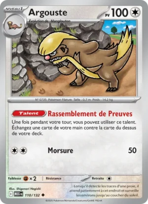 Carte Pokémon Argouste 110/132 – Méga-Évolution