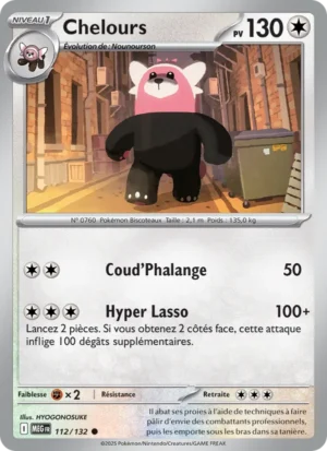 Carte Pokémon Chelours 112/132 – Méga-Évolution