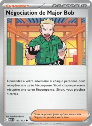 Carte Pokémon Négociation de Major Bob 120/132 – Méga-Évolution