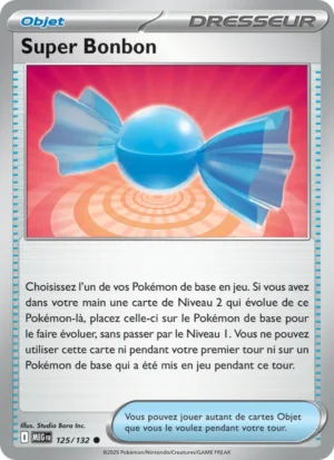 Carte Pokémon Super Bonbon 125/132 – Méga-Évolution