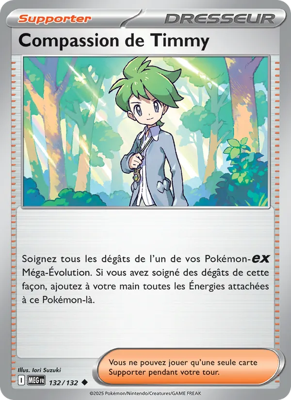 Carte Pokémon Compassion de Timmy 132/132 – Méga-Évolution