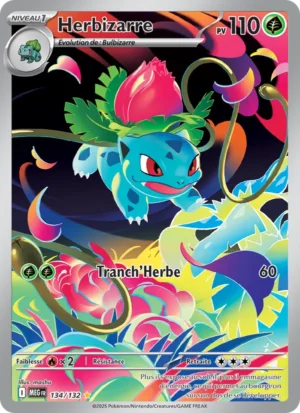 Carte Pokémon Herbizarre 134/132 – Méga-Évolution