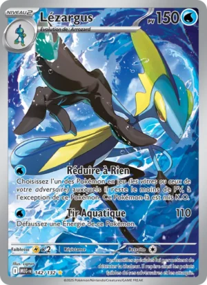 Carte Pokémon Lézargus 142/132 – Méga-Évolution