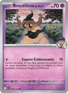 carte pokemon brocélôme de nabil 095/217
