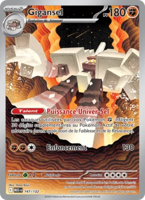Carte Pokémon Gigansel 147/132 – Méga-Évolution