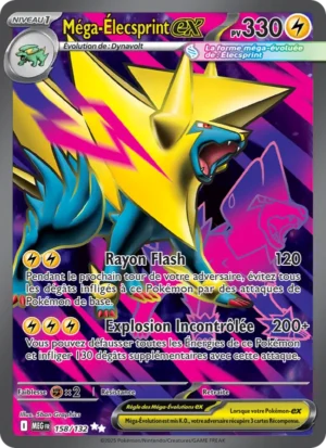 Carte Pokémon Méga-Élecsprint-ex 158/132 – Méga-Évolution
