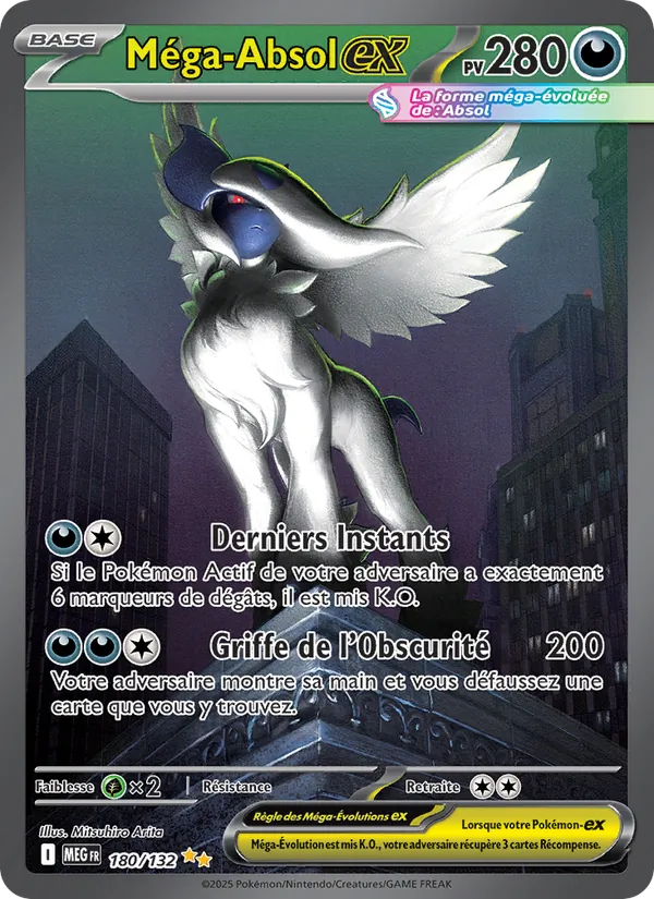 Carte Pokémon Méga-Absol-ex 180/132 – Méga-Évolution