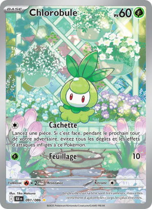 Carte Pokémon Chlorobule 091/086 – Foudre Noire