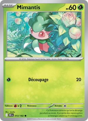 Carte Pokémon Mimantis 013/182 – Rivalité Destinée