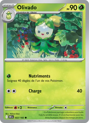 Carte Pokémon Olivado 022/182 – Rivalité Destinée