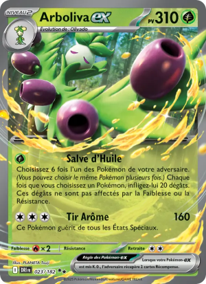 Carte Pokémon Arboliva ex 023/182 – Rivalité Destinée