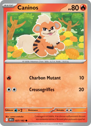 Carte Pokémon Caninos 027/182 – Rivalité Destinée