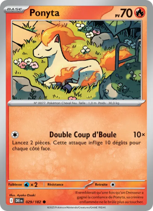 Carte Pokémon Ponyta 029/182 – Rivalité Destinée