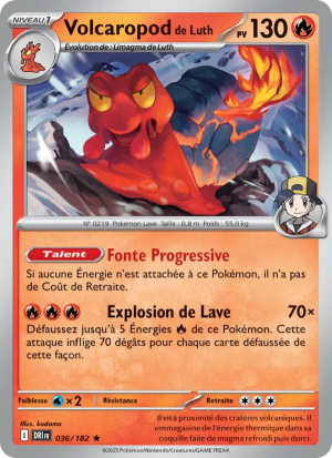 Carte Pokémon Volcaropod de Luth 036/182 – Rivalité Destinée
