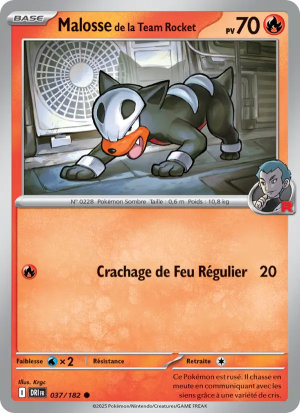 Carte Pokémon Malosse de la Team Rocket 037/182 – Rivalité Destinée