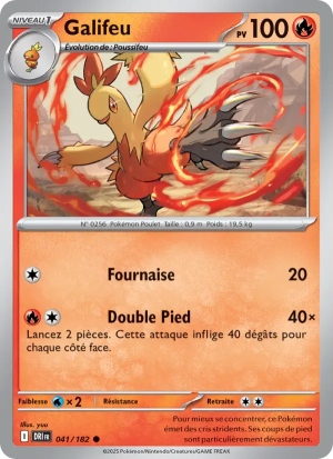 Carte Pokémon Galifeu 041/182 – Rivalité Destinée