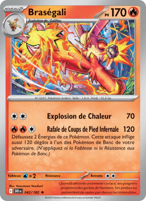 Carte Pokémon Braségali 042/182 – Rivalité Destinée